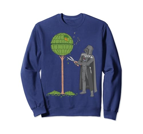 Star Wars Darth Vader Death Star Topiary Sweatshirt motif végétal