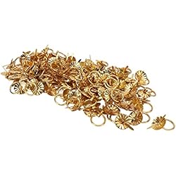 Cajones Con Joyeros Kadimendium Tiradores de Cuero para Cajones, Exquisitos Tiradores de Cajón con Aspecto Retro, Fácil Instalación para Joyeros para Armarios(Mango Sol 19MM Dorado)