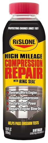 Rislone 4447 High Mileage Compression Repair with Ring Seal,...