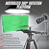 Motorized 360 Rotating Turntable, Camera Spinner with Green Screen & Clamps – Automatic Turntable for Product Photography, Video Booth, Stop-Motion & B-Roll App Controlled, Silent Motor, 10kg Load - Image 8