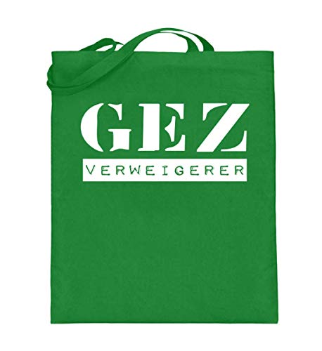 Sac en toile de jute GEZ Refuge vert clair 38x42cm à longues anses