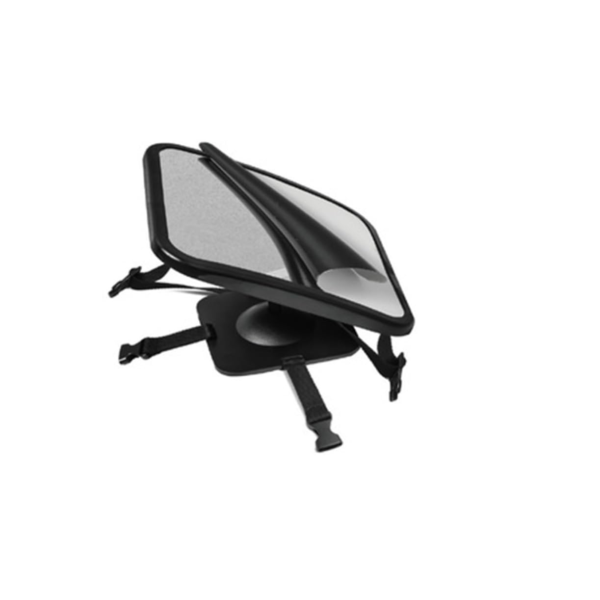 Specchio Auto Posteriore per Ragazzo Ragazza, Regolabile 360 Gradi Nero | Installazione Semplice, Rimozione Rapida, per Guida Quotidiana Struttura in Plastica e Superficie a Specchio