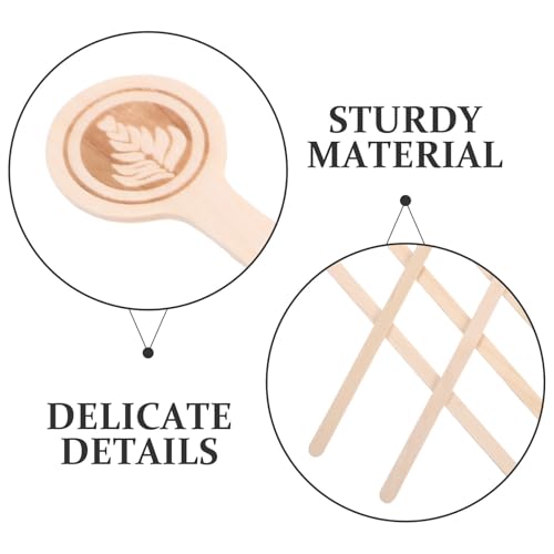Palitos de madera redondos y reutilizables para mezclar té de forma cómoda y limpia 4