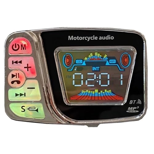 Parlante para Moto con Radio FM y Reproducción TF Rojo miniatura 2