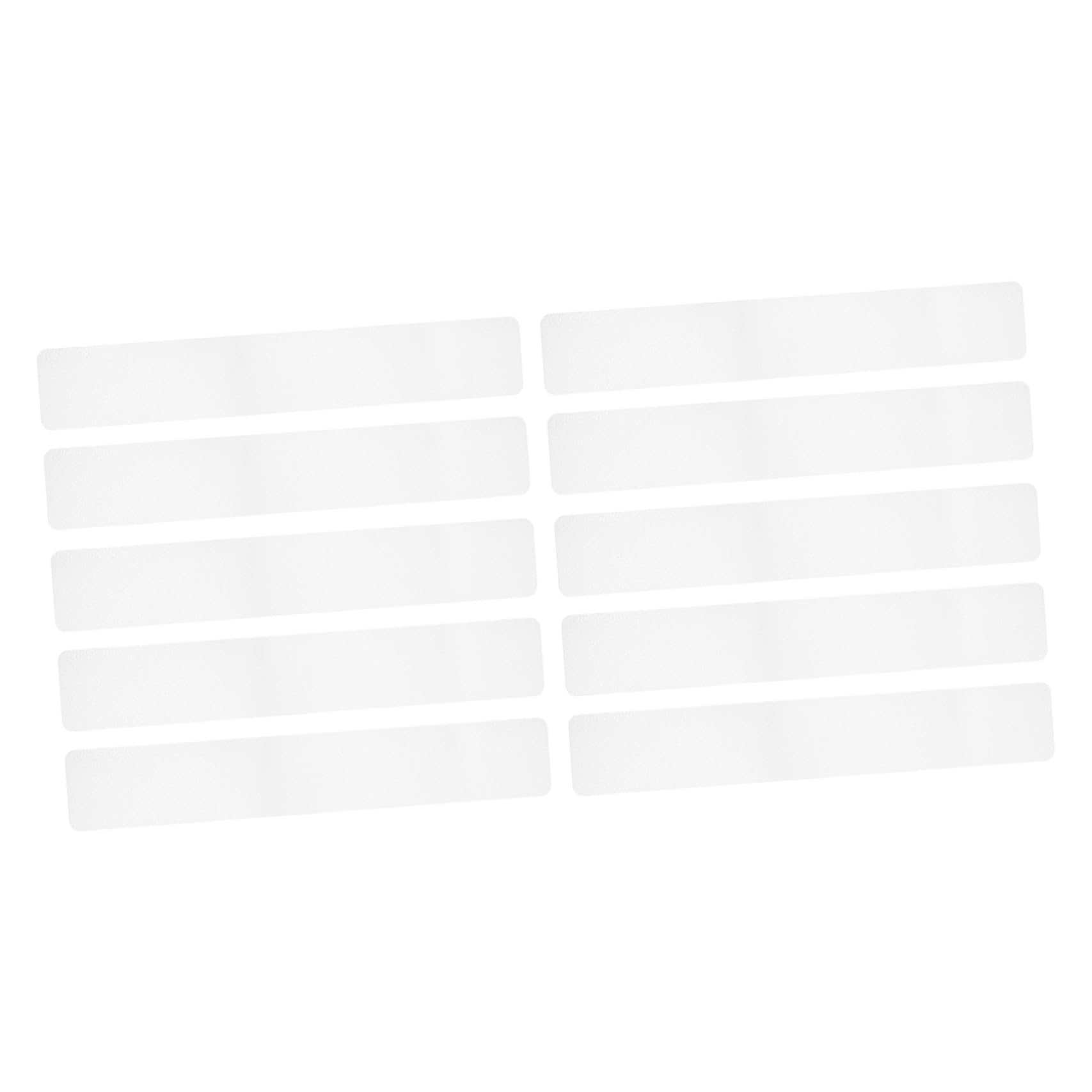 Cintas Antideslizantes Transparentes para Suelo, 10 Piezas de 15x61 Cm, Material Peva Resistente al Desgaste, Tiras de Seguridad para Duchas, Bañeras y Escaleras, Adhesivas