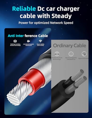 Image of Starlink Mini Cable, 4-in-1 Starlink Mini Car Charger DC Power Cable + 12V-24V Cigarette Lighter Adapter with Digital Display, USB-C PD 45W and Dual USB-A 35W Ports for Cars, Suitable for Cars (10FT)