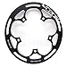 WEIYKUN Pignon/Fit for / 130BCD 52 / 53T Chainwheel VTT VTT Manivelles Protector Vélo de Route processus Complet CNC Noir Chainring Engrenage d'entraînement