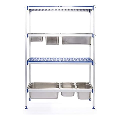 Estantería de Almacenamiento HENDI para Recipientes GN de Aluminio Cover