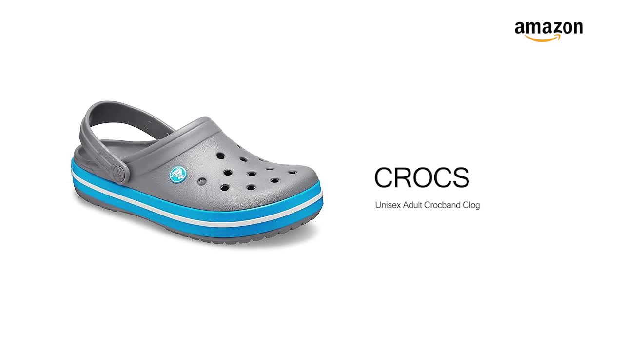 Crocs Crocband Charcoal/Ocean Clog-(11016-07W)-5 UK Men/ 6 