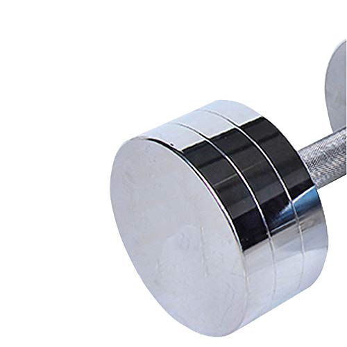 Halter uit één stuk, gegalvaniseerde halter, halter met ronde kop, fitnessapparatuur, huishoudhalter, pure stalen halter… - Afbeelding 4