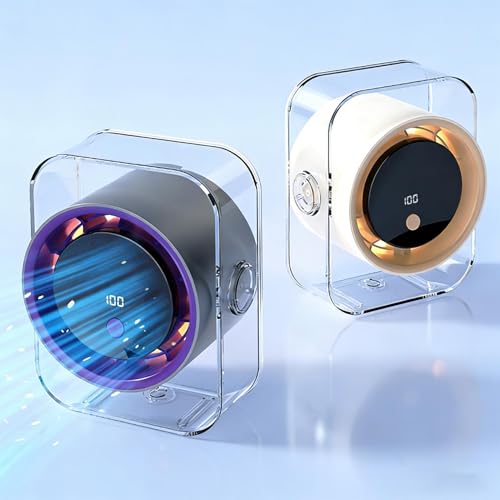 Circulateur d'air personnel rechargeable 360° avec affichage LED - 5