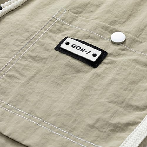 Image of Men's Cargo Shorts Elastic Waist Adjustable Drawstring Lightweight Loose Fit Casual Shorts Summer Knee Length Pants