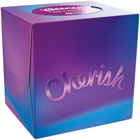Kleenex® Take a Moment Collection Facial Tissues - Single Cube Tissue Box - Always Soft and Strong in Aid of Mind Charity - Packaging May Vary - View 7