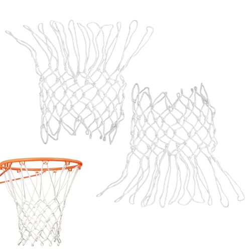 Fllyvly Filet de Basket-Ball de Rechange Résistant aux Intempéries, Compatible avec Paniers de Basket Standard, Usage Intérieur et Extérieur, 12...