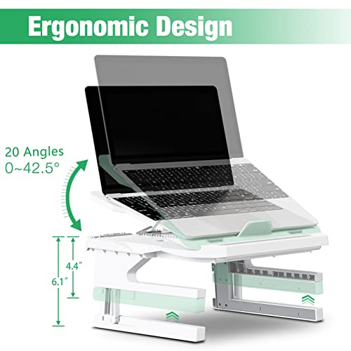 Zimilar-Laptop-Stand-Ergonomic-Height-Adjustable-Laptop-Stand-for-Desk-Multi-Angle-Portable-Laptop-Riser-with-360-Rotating-Base-Foldable-Computer-Stand-Riser-Fits-Most-Laptops-up-to-156-White