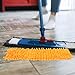 FOMIYES 2Pcs Mop Head Replacement Cloth, Soft Mop Refill Pads with Water Absorption, Reusable Mop Pads for Home Floor Cleaning (Orange)