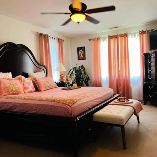 Lovenspire LNT-L-12579-S 100% Cotton Indian Ethnic 3-Piece Fitted Sheet 150 Thread Count Bedsheet thumb #2