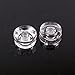 4x Universal LP Style Guitar Speed Knobs,Crystal Clear/Black type