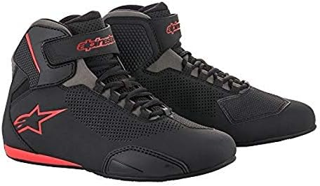 Alpinestars 2515618131115 Men's Sektor Vented Street Motorcycle Shoe, Black/Gray/Red, 11.5