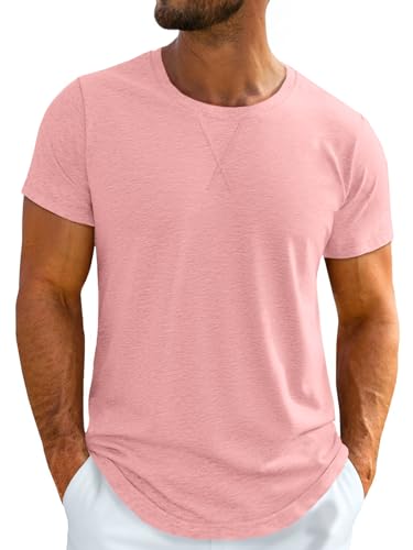 Image of UNCLECAT Mens Short Sleeve T-Shirts Crew Neck Casual Shirt Summer Classic Basic Lightweight Fashion Tees