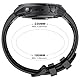 NotoCity 22mm Quick Fit Armband Kompatibel Mit Garmin Fenix 7/5/6/8/e, Fenix 5 Plus/6 Pro/7 Pro - Silikon-Ersatzarmband, Schwarz