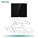Hisense E6322C - Placa Vitrocerámica, 3 zonas, 1 con Foco Gigante 30...
