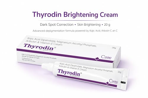 Image of Thyro-din Cream with Kojic Acid Dipalmitate, Arbutin & Vitamin E - Helps Reduce Dark Spots, Pigmentation & Uneven Skin Tone (20g)