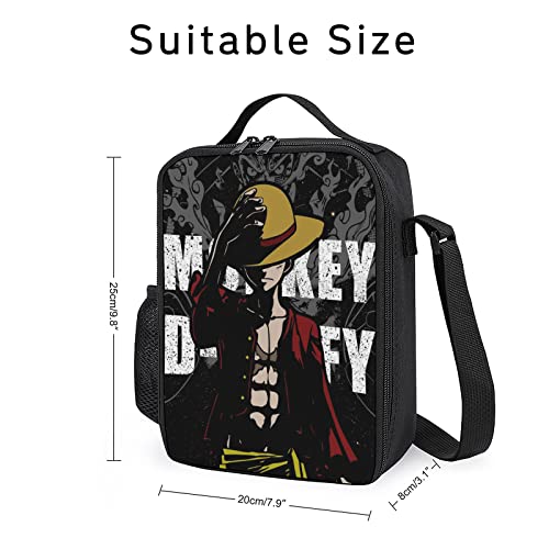 Kuzteix Printed Lunch Bag Popular Anime Portable Lunch Box Japanese Style Insulated Lunch Tote For Boys Girls Meal Bag For Men Women #TOP1