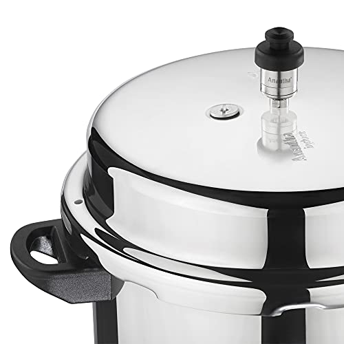 Image of ANANTHA Induce Induction Base Outer Lid Aluminium Pressure Cooker, 2 Litres (Silver)