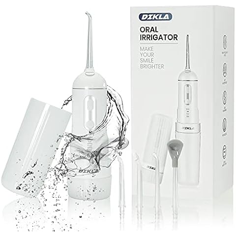 DIKLA Water Flosser for Teeth Cordless, Water Flosser for Daily Use Waterproof Oral Irrigator for Everyday Teeth Cleaning Hygienic Dental Water Flosser for Maintaining Healthy Teeth Cover