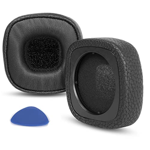 Almohadillas Major 3-YunYiYi de reemplazo compatibles con auriculares Marshall Major III, cuero proteico negro miniatura 1