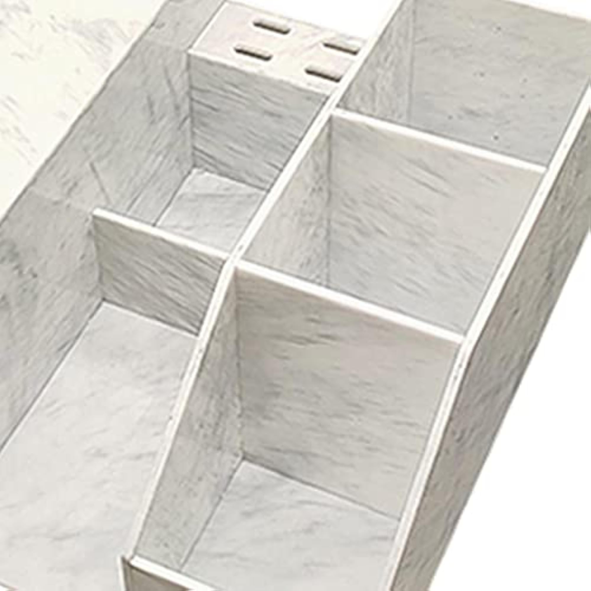 LOSA Cosmetic Organizer for Eyelash Extension Tools, White Marble