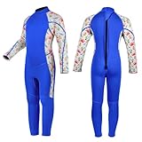 REALON Kids Wetsuit for Girls Boys Toddler and Youth 3mm Neoprene Child Full Wet Suits Warm in Cold Water Thermal Swimsuit Back Zip for Swimming Diving Jet Skiing Surfing