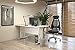 SONGMICS OBN86BK Silla giratoria de Oficina Silla de Escritorio de Malla con...