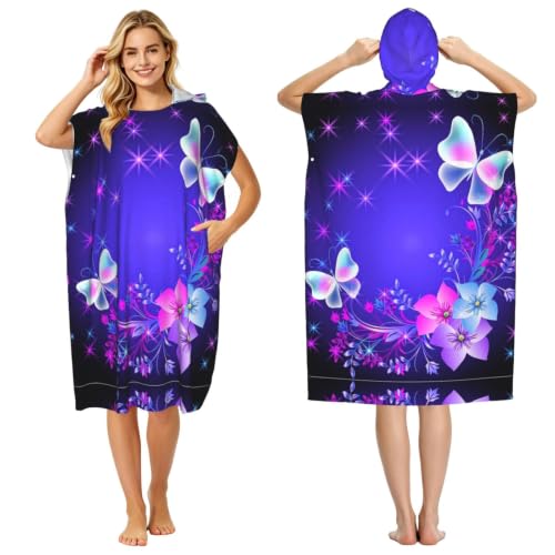 Poncho à capuche en microfibre pour se changer discrètement à la plage