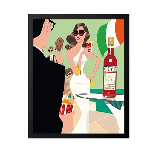 Poster Master Vintage Food & Drink Poster - Retro Liquor Print - Alcohol Advertising Art - Gift for Her, Bartender, Club Owner - Wall Decor for Bar, Restaurant, Kitchen, 18x24 Unframed Wall Art