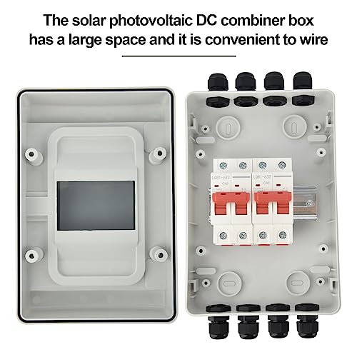 Überspannungsschutz PV Dc Trennschalter PV Anlage - Leitungsschutzschalter 500VDC 2 Polig 40A, PV Sicherungsautomat Solar Anschlusskasten Solar System Circuit Breaker