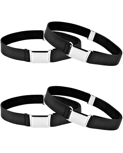 Tatuo 4 Pcs Kids Buckle Belt Kid Adjustable Elastic Belt Boy Stretch Belt for Children Favor