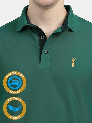 Image of STELLERS Men's Premium Regular Fit Polo T-Shirt's |Feather Touch Feel | Odour Resistant| Anti-Static| Wrinkle Free | Quick Dry | Stretchable | Lightweight | Sweat-Proof