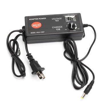 Generic AC/DC Adjustable Power Adapter Supply 4-24V 2.5A 60W Speed ...