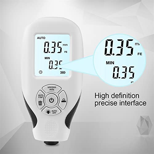Calibrador Digital de Espesor de Recubrimiento HW-300, Rango 0-2000 μm, Resolución 0,01 mm, para Pintura Automotriz y Revestimientos Metálicos miniatura 4