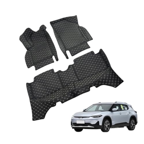 Tapis de voiture tous temps imperméables en cuir robuste avec coffre Menlo