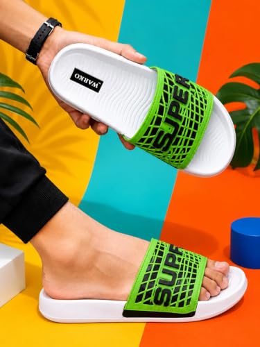 Image of WARKO Slippers For Men | Stylish Chappal For Boys | Soft Cushioned EVA Slides Slipper | Casual FlipFlop Daily Wear Footwear | Indoor Outdoor Use