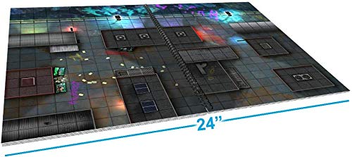 Loke Giant Book of Cyberpunk Battle Mats, Getaway Solids, 12 inches x 0.75 inches x 16.5 inches - Image 3