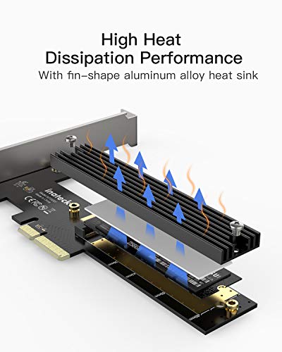 image for Inateck M.2 PCIe SSD Adapter,M.2 to PCIe 3.0 x4 Adapter - Support M.2 