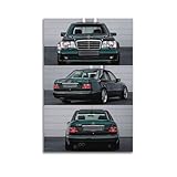 OKAHYS E-Klasse Sportwagen-Poster, W124 E500, Renn-Poster, 