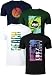 FULL TIME SPORTS Herren T-Shirt 4er Pack, 100% Baumwolle, Kurzarm, Rundhals, Bedruckt PRINT-003-PACK-2-XL