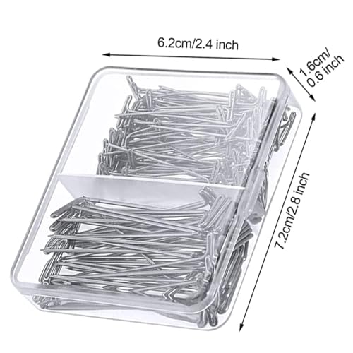 image for Haidi hair 150 Pcs T Pins, Sewing Pins for Blocking Knitting, Modellin
