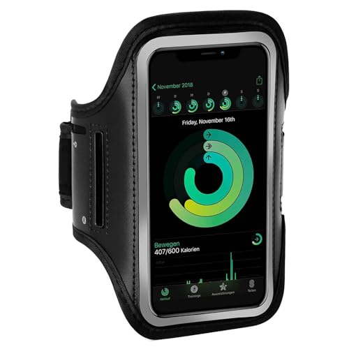 ONEFLOW Brassard de sport pour téléphone portable compatible avec Redmi Note 14 Pro 5G - Brassard de fitness - Brassard de course - Étui de protection pour l'extérieur - Support pour smartphone - Noir