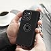 Jiunai for iPhone 15 Case, Heavy Duty Drop Protection Screenless Dual Layer Shockproof Rugged Tough Bumper Dust Proof Phone Case Compatible with iPhone 15 6.1 inches 2023 Released - Black